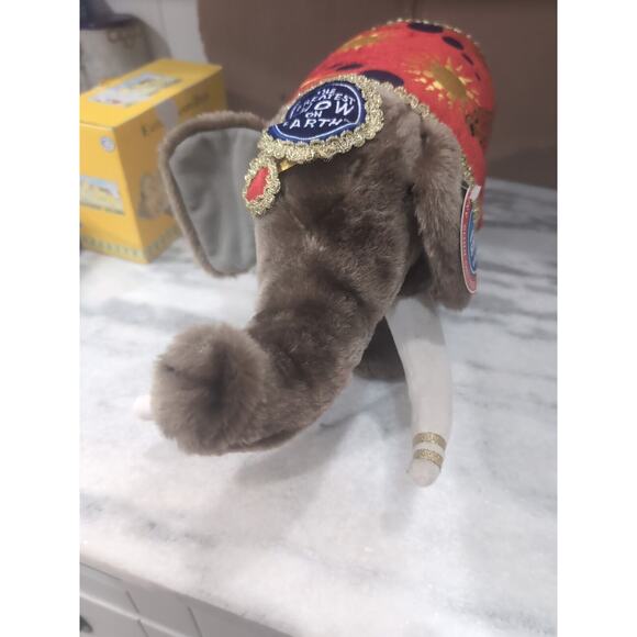 Barnum Bailey Elephant Plush Toy, 137th Edition Circus Collectible, Ringling Bro - Picture 2 of 8